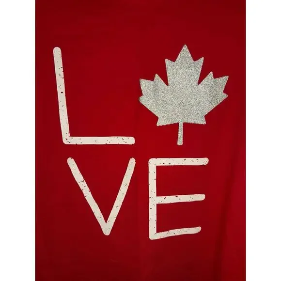 NWT Joe Fresh Graphic Print Short Sleeve T-Shirt Red/White Girls Size L (10-12) - Picture 2 of 5